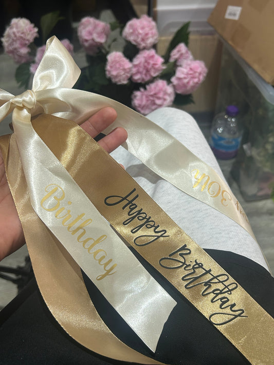 Personalised message ribbon